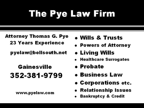 Click for Pye Law